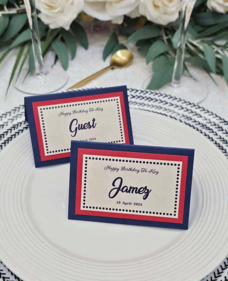 wedding place card preview