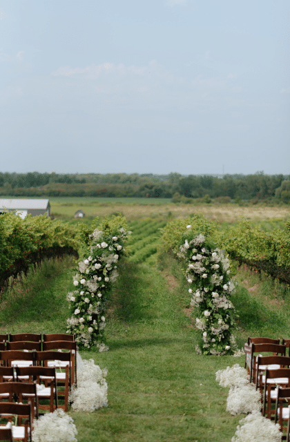 Ceremony rented arbor