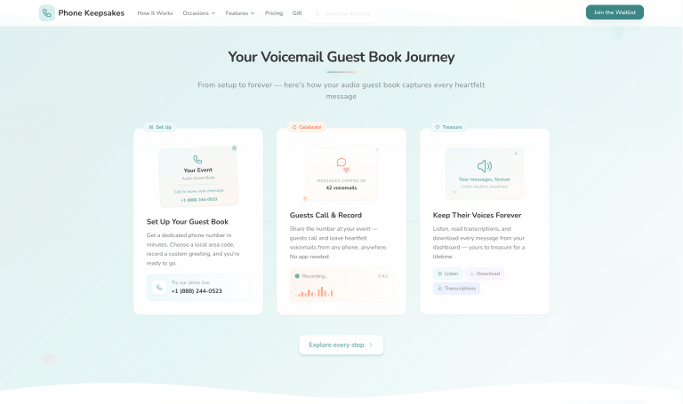 Screenshot 2026 04 02 at 20 59 14 Audio Guest Book for Weddings Events Phone Keepsakes1 768x455