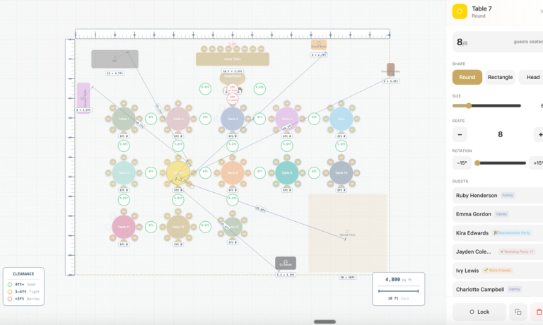 13 Seating Chart Measurements and Clearances 768x460