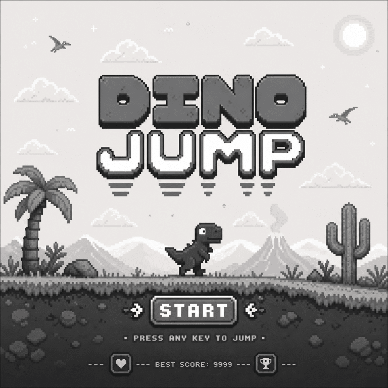 dino jump game 768x768