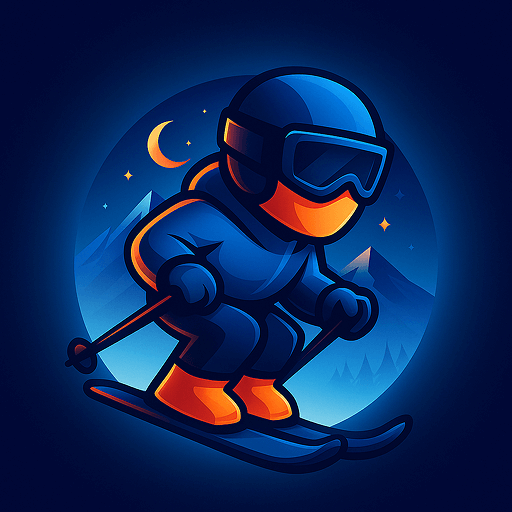 crazy snow skier platformer