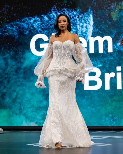 Canada's Bridal Show October 2026 - Gizem Karakas Bridals gown on the fashion show runway