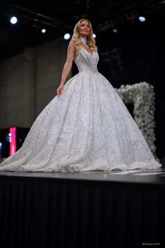 Canada's Bridal Show October 2026 - Gizem Karakas Bridals ball gown on the runway