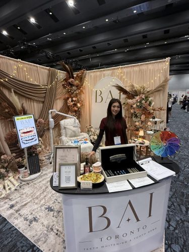 Canada's Bridal Show October 2026 - BAI Toronto booth with dried florals and fairy lights